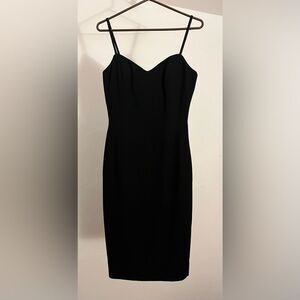 Dore Della Roufogali size 6 classic black sleeveless dress VTG 90s Wedding Guest